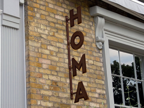 Water Jet Cut Corten Steel Sign