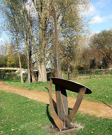 Corten Steel Lecterns designed/built by Hollywood Design