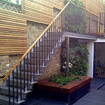 Garden stairs and balustrade