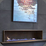 Corten Steel Fireplace